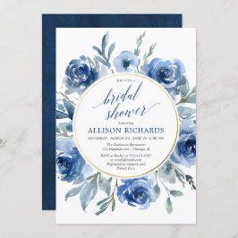 Elegant möhippa för blåttkranblommigt inbjudningar