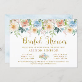 Elegant Möhippa för Blommigten Klistra in vattenfä Inbjudningar