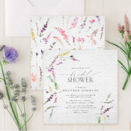 Elegant Möhippa för Blommigten Watercolor Watercol Inbjudningar