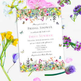 Elegant Möhippa för Blommigten Watercolor Watercol Inbjudningar