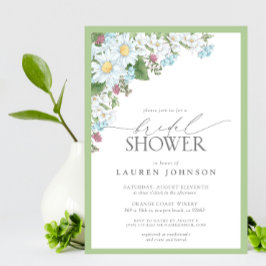 Elegant Möhippa för Blommigten Watercolor Watercol Inbjudningar
