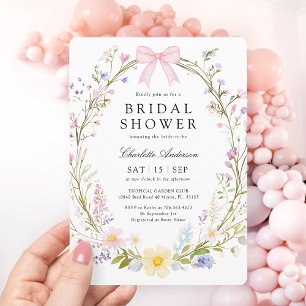 Elegant Möhippa för Blommigten Watercolor Watercol Inbjudningar
