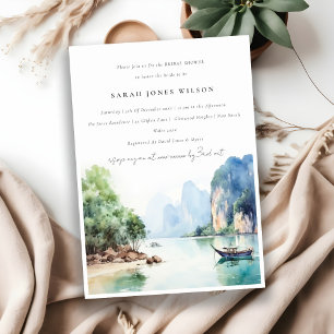 Elegant Möhippa för Sjölandskap av kustnära Thaila Inbjudningar