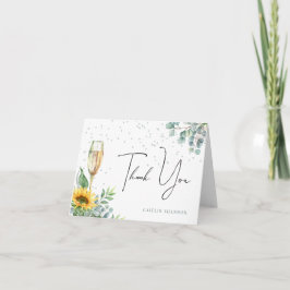 Elegant Möhippa för solrossolrosfärgens Blommigt Tack Kort