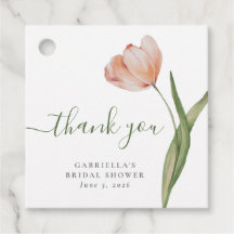 Elegant Möhippa för vattenfärgsTulip-Grönt