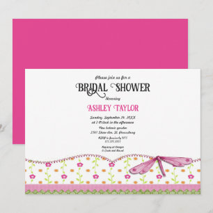 Elegant Möhippa för Whimsical Script Boho Blommigt Inbjudningar