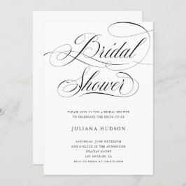 Elegant Möhippa Inbjudan Classic Calligraphy