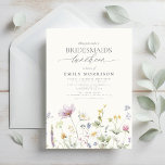 Elegant Möhippa Luncheon Wildblomma Inbjudningar<br><div class="desc">Fira den blivande bruden med en elegant-möhippa-luncheon-blomminbjudan, perfekt för en sofistikerad sammankomst. Den här charmerande designen innehåller känsliga illustrationer av vilda blommor i mjuk, vibrerande färg, vilket ger en aning naturskönhet och skönhet. Den intrikata blommigtens accenter parade med förfinad typografi skapar en tidslängd och elegant estetik. Idealisk för en trädgård...</div>