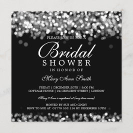 Elegant Möhippa Silver Ljus Inbjudningar