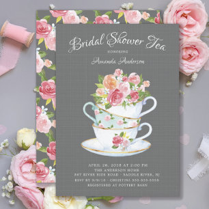 Elegant Möhippa Tea-inbjudan Inbjudningar