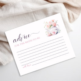 Elegant Möhippa Tea Party Advice Card