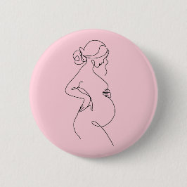 Elegant Mom-to-Be Baby Shower Favor Pin Knapp