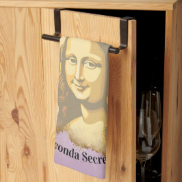 Elegant Mona Lisa Gioconda Leonardo Da Vinci Art Kökshandduk