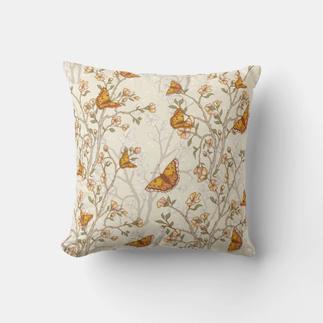 Elegant Monarch Butterfly Dekorativ kudde (Framsida)
