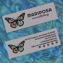 Elegant Monarch Butterfly Esthetician Beauty Salon Mini Visitkort