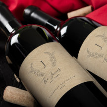 Elegant mongram namn-mall för familj