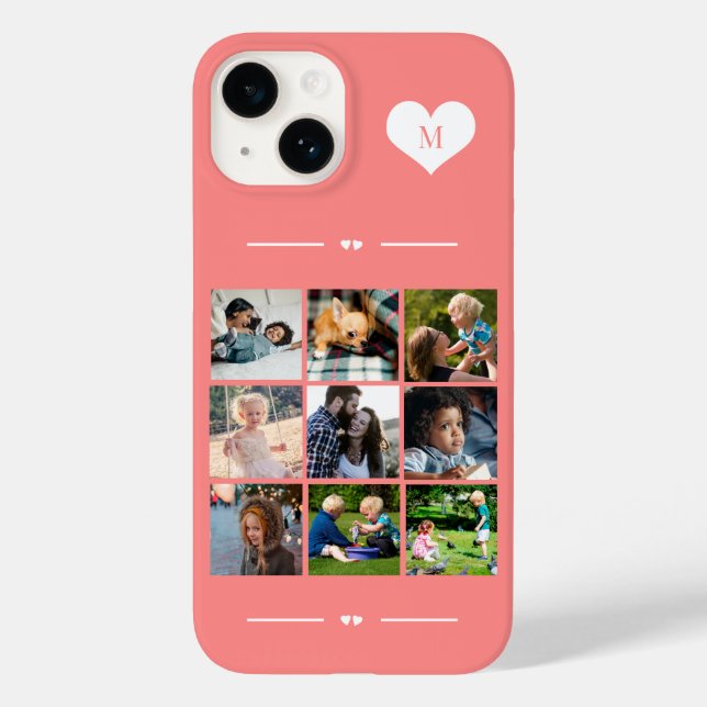 Elegant monogram 9 fotokollage (Baksida)