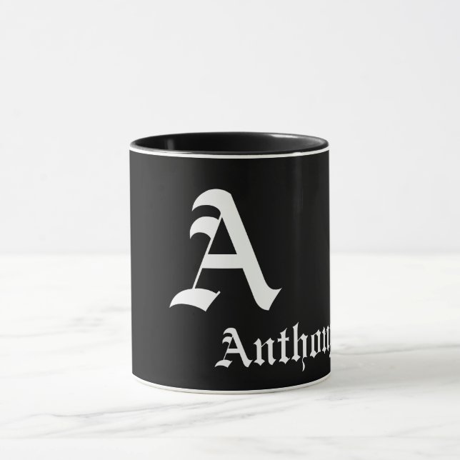 Elegant Monogram A-mall Mugg (Center)