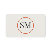 Elegant Monogram Affärskort | Modern Minimalistisk