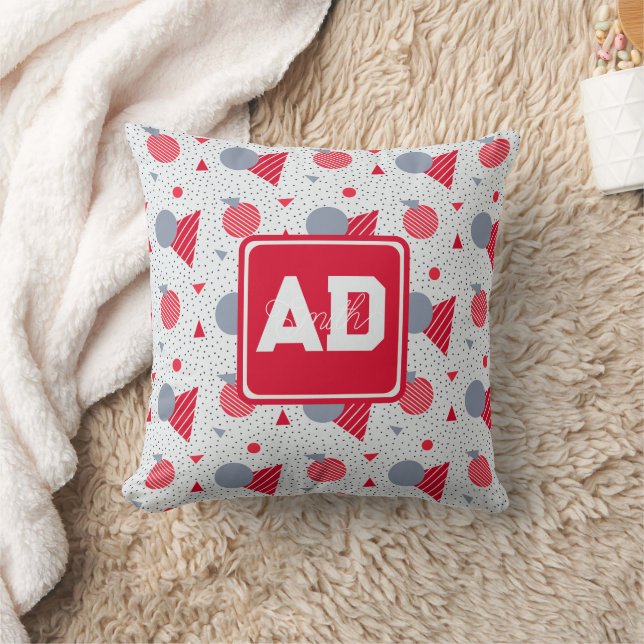 Elegant Monogram Anpassningsbar Pillow För barn Bi Kudde (Filt)