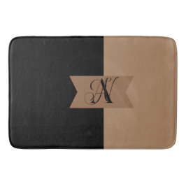 Elegant Monogram Bath Mat Badrumsmatta