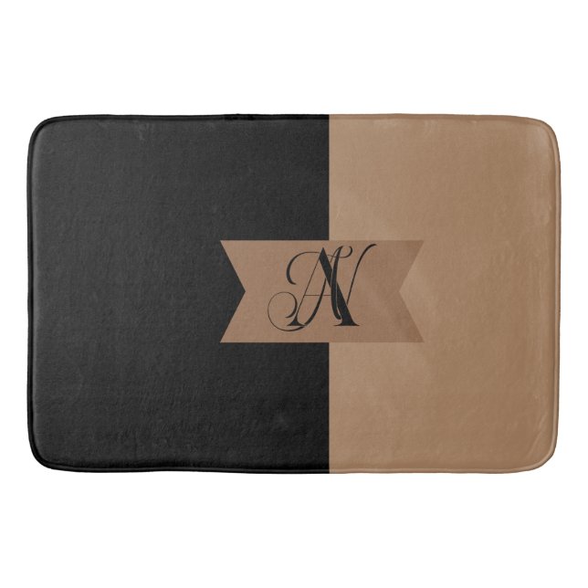 Elegant Monogram Bath Mat Badrumsmatta (Framsidan)