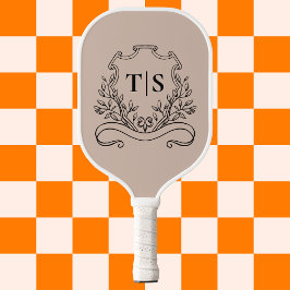 Elegant Monogram Beige Custom Classic