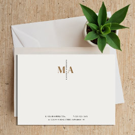 Elegant Monogram Black Guld Namn Business Anteckningskort