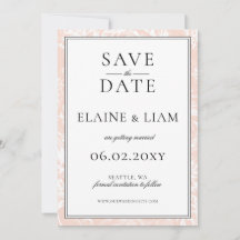 Elegant Monogram Blommigt Bröllop