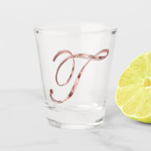 Elegant Monogram Brev T Ro Guld Chic