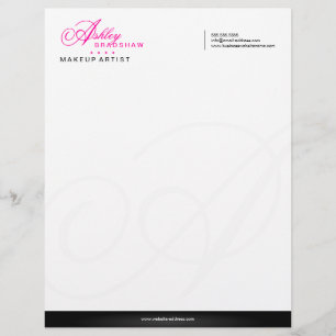 Elegant Monogram Brevhuvud