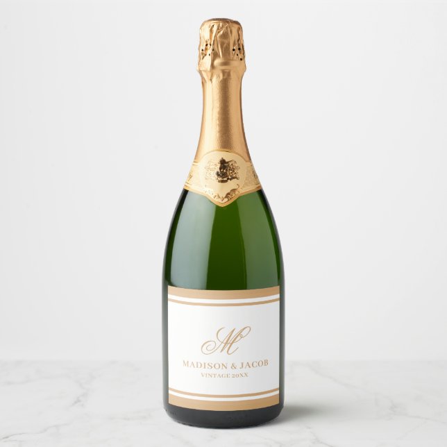 Elegant Monogram Bröllop  (Framsida)