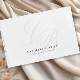 Elegant, Monogram, Bröllop Gästböcker