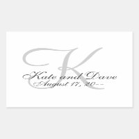 Elegant Monogram bröllopsförmån