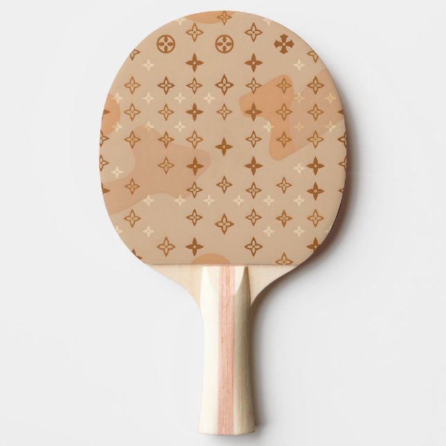 Elegant Monogram Chic för Vardagsbruk Pingisracket (Framsidan)