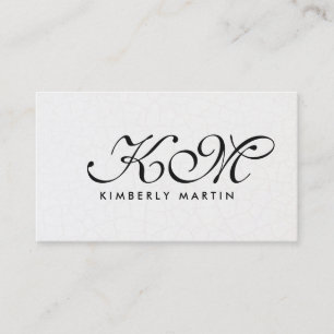 Elegant Monogram Contemporary - bakgrund Visitkort