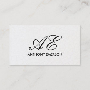 Elegant Monogram Contemporary - bakgrund Visitkort