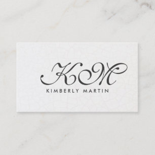 Elegant Monogram Contemporary - bakgrund Visitkort
