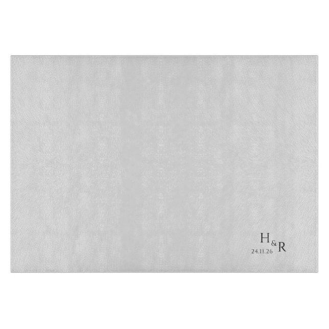 Elegant Monogram Cutting Board (Framsidan)
