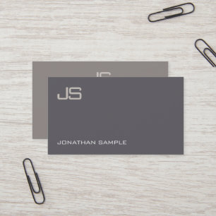 Elegant Monogram Design Modern Professionell lyx Visitkort