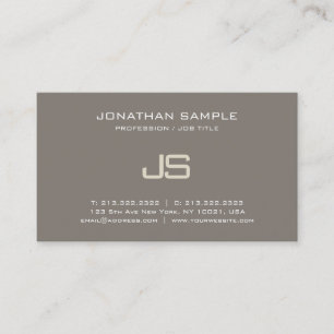 Elegant Monogram Design Modern Professionell - ofo Visitkort