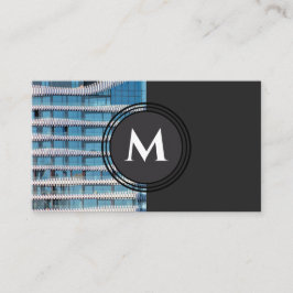 Elegant monogram ekologisk arkitektur vinkar visitkort