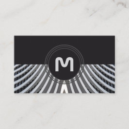 Elegant monogram ekologisk arkitektur vinkar visitkort