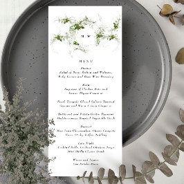 Elegant Monogram | Eucalyptus Bröllop Meny