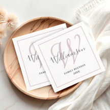 Elegant Monogram Familjeåterträffsfest