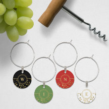 Elegant Monogram Festive Helgdag
