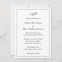 Elegant Monogram formellt allt på en Bröllop