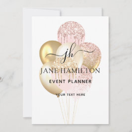 Elegant Monogram Glitter-bubblor - meddelande Inbjudningar