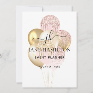 Elegant Monogram Glitter-bubblor - meddelande Inbjudningar