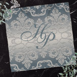 Elegant Monogram Grått Taupe Royal Damask Sjal<br><div class="desc">Elegant-Grått- och taupe-dämpningsmönster med ljusskuggning. Skuggningen är en simulerad effekt. Anpassa den här designen genom att lägga till namn,  initialer,  minnesdatum,  monogram eller grafik. RemiDeVan© High Quality-utskrift. remidevandesigns@gmail.com för anpassningsstöd.</div>